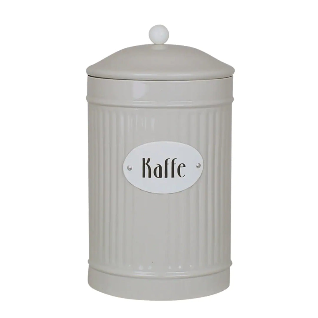 Plåtburk Hugo Kaffe Beige