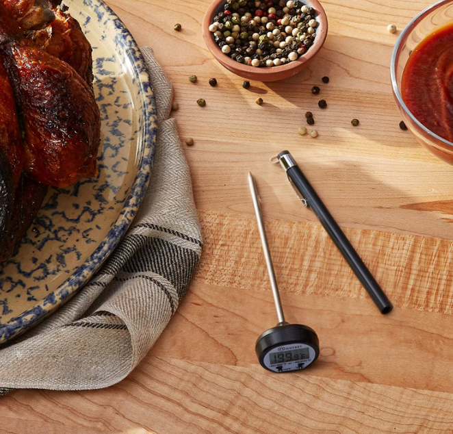 Outset F800 Instant-Read Digital Thermometer - Stainless Steel Stem, -40°F To 360°F Range