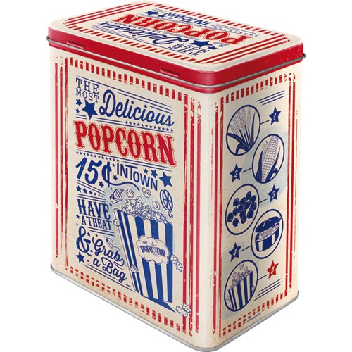 Plåtburk Popcorn 3L